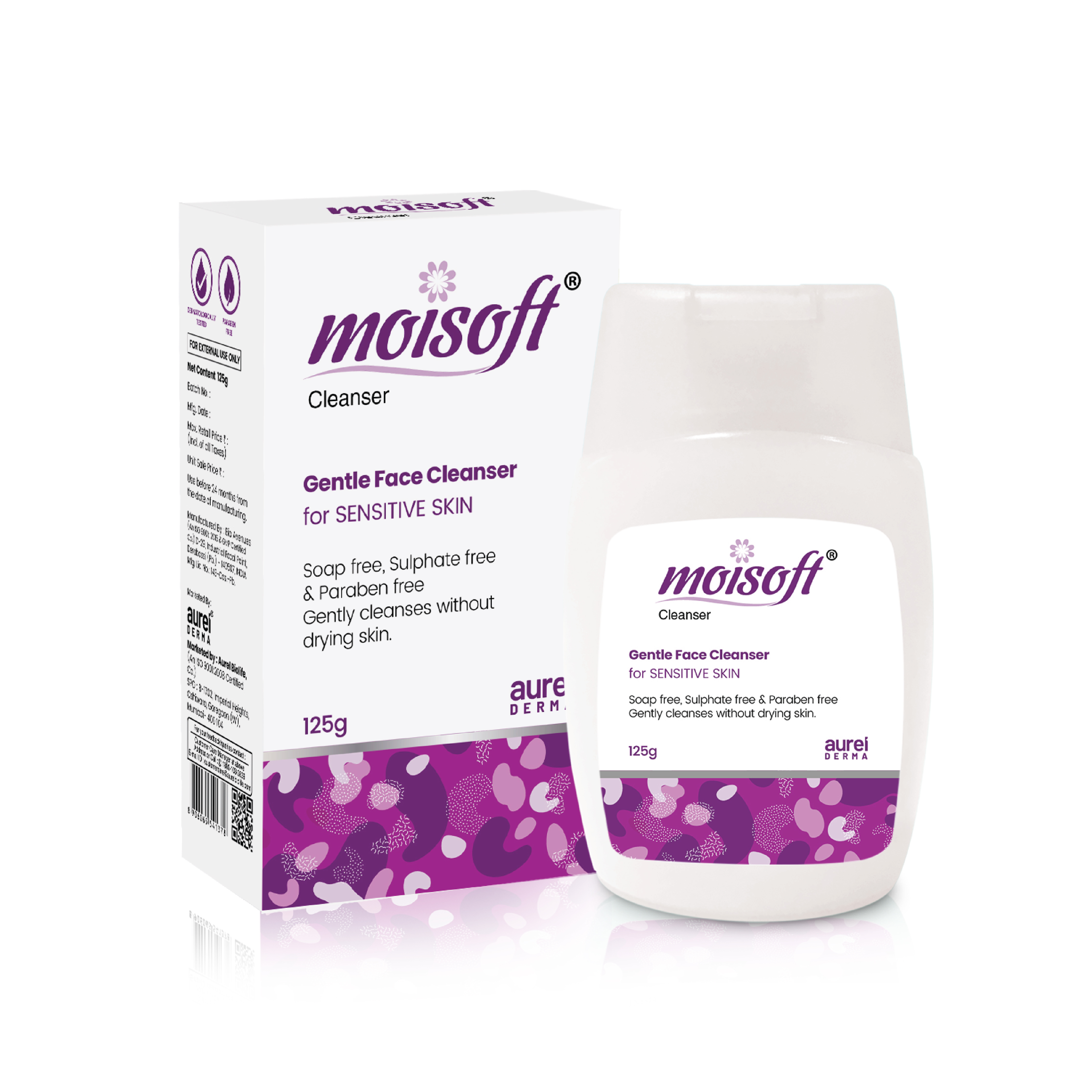 Moisoft Cleanser - Gentle face cleanser that makes the skin clear and hydrated without irritation or making the skin dry