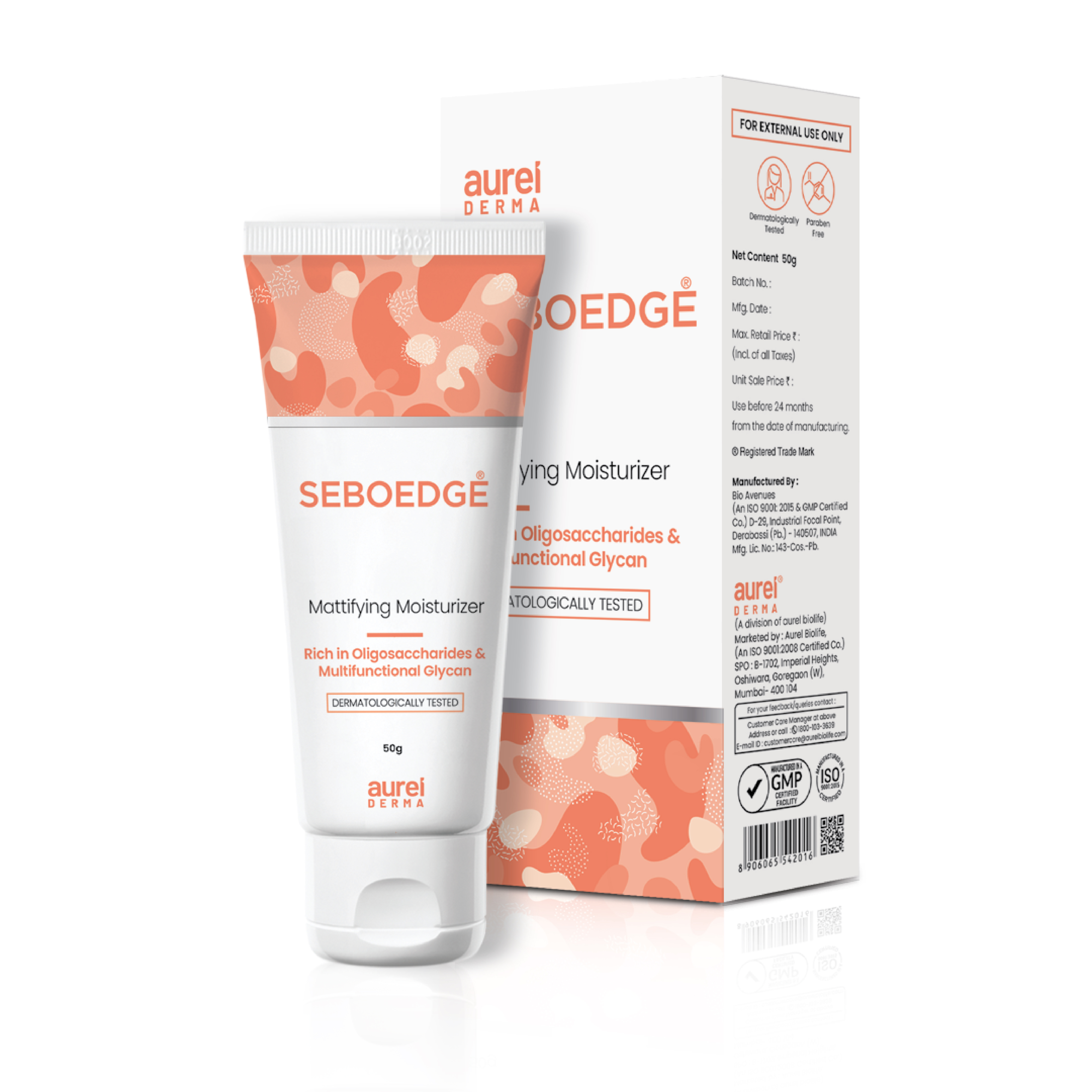 Seboedge Mattifying Moisturizer - Mattifying moisturizer for oily skin with oil control